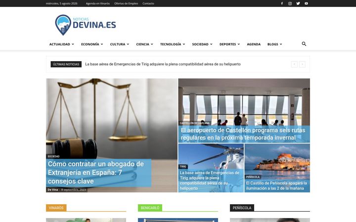 Screenshot ta' devina.es