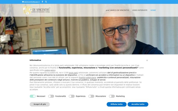 Ekrano kopija devincentiisotorino.it