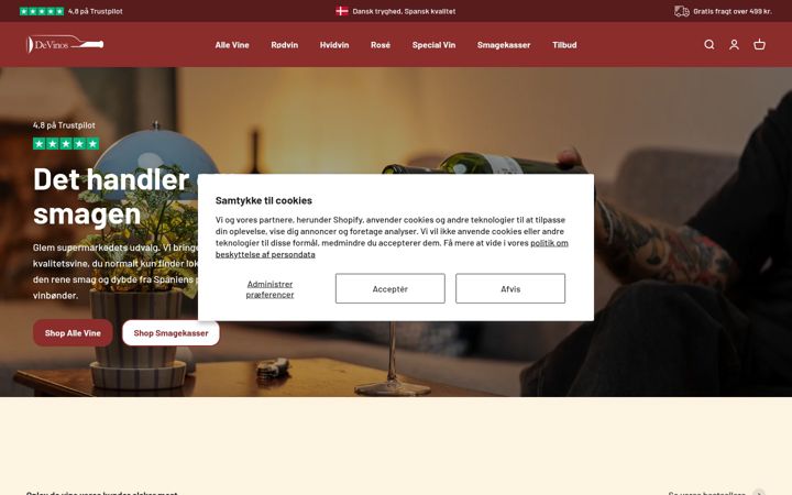 Screenshot of devinos.dk