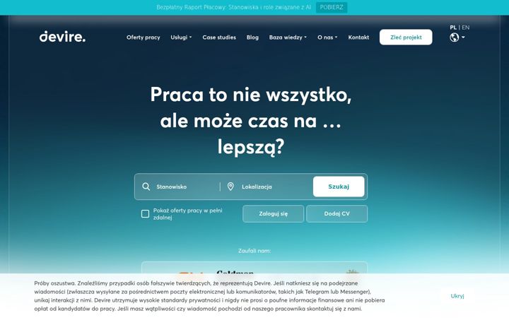 Screenshot of devire.pl