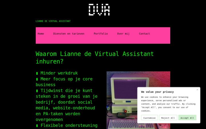 Képernyőkép: devirtualassistant.nl