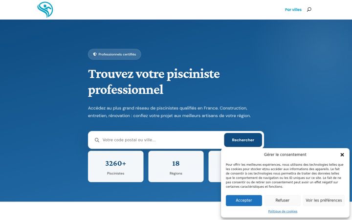 Screenshot of devis-piscine.fr