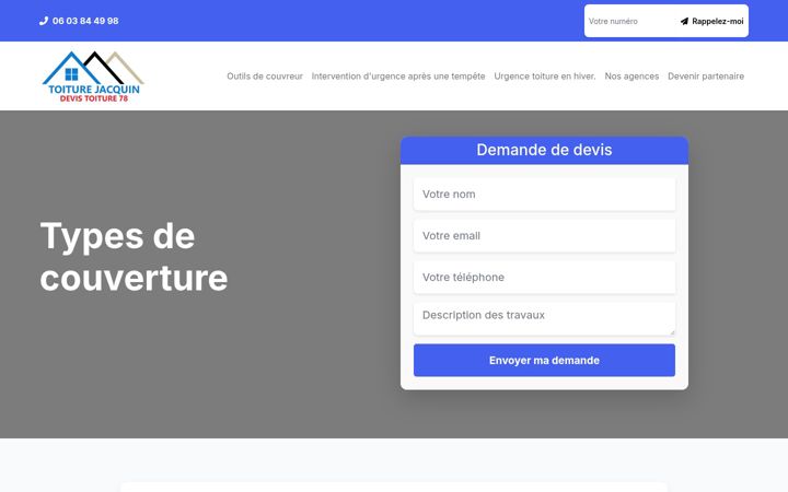 Screenshot of devis-toiture-78.fr