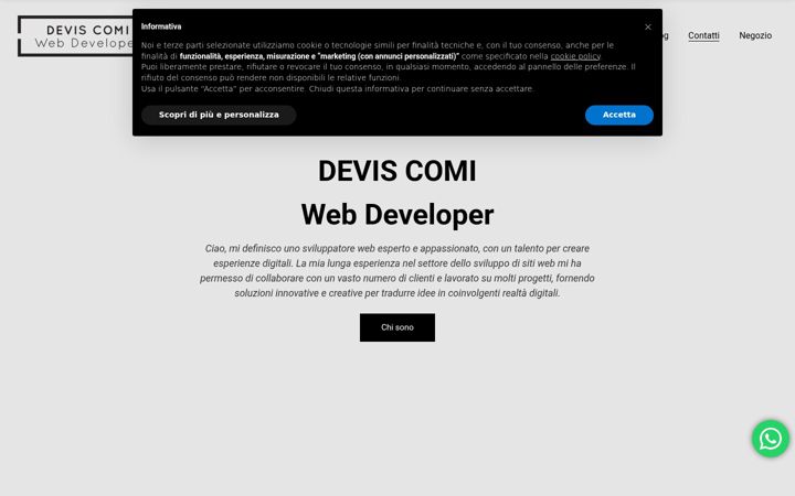 Screenshot stránky deviscomi.it