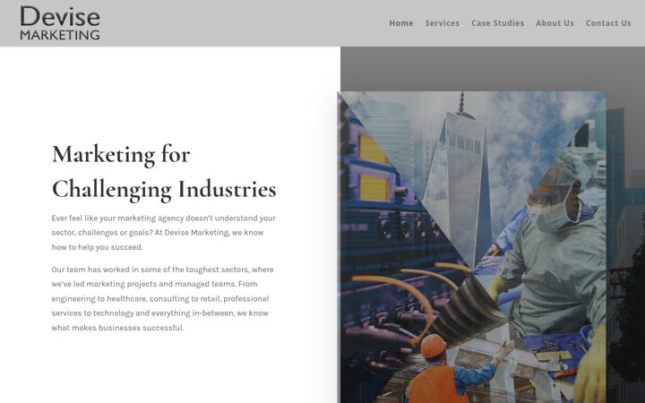 Screenshot of devise.marketing