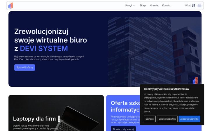 Snímek obrazovky devisystem.pl