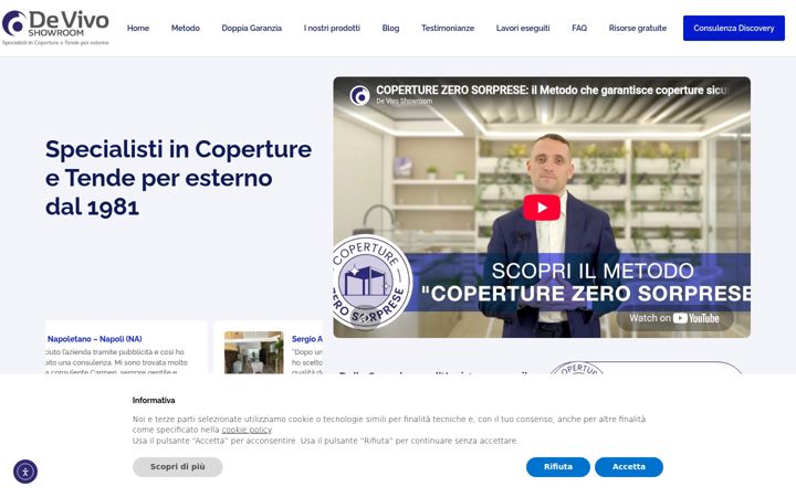 Screenshot of devivoshowroom.it