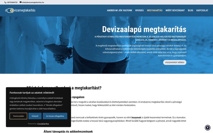 Screenshot of devizamegtakaritas.hu