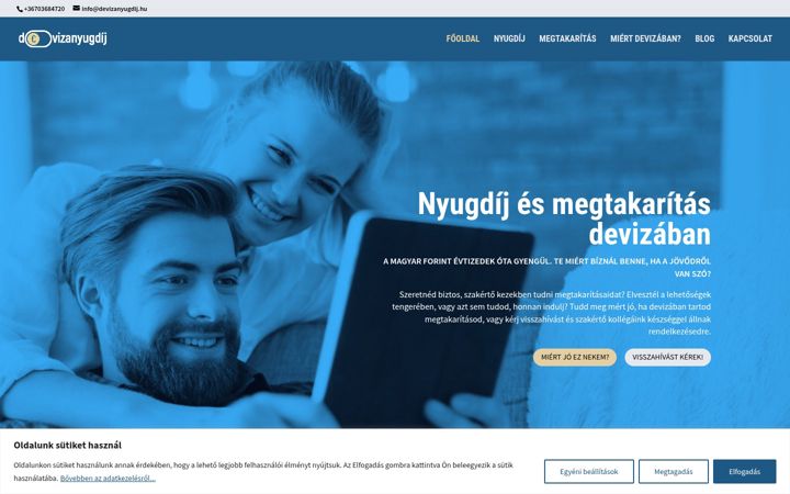 Screenshot of devizanyugdij.hu