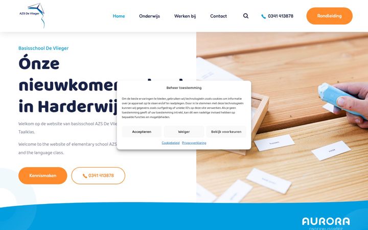Screenshot of devliegerharderwijk.nl