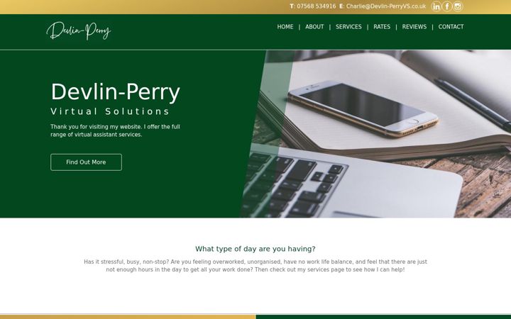 Screenshot of devlin-perryvs.co.uk