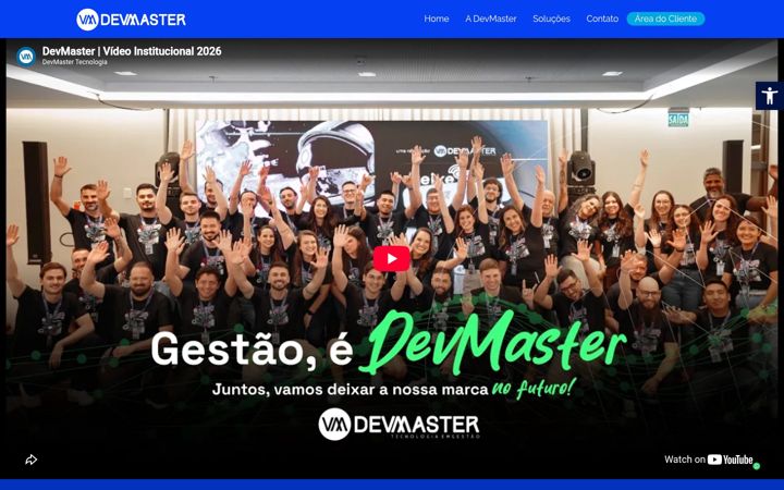 Ekraanipilt saidist devmaster.com.br