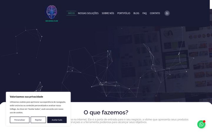 Ekraanipilt saidist devmindflow.com.br