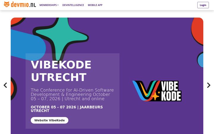 Screenshot of devmio.nl