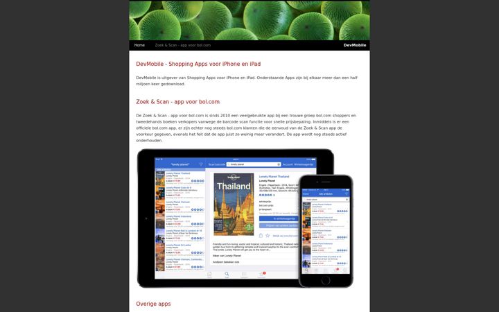 Screenshot of devmobile.nl