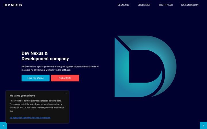 Screenshot of devnexus.onrender.com