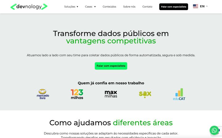 Zrzut ekranu devnology.com.br