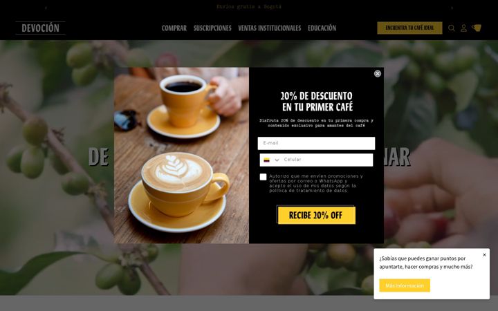 Capture d'écran de devocion.com.co