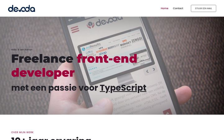 Screenshot of devoda.nl