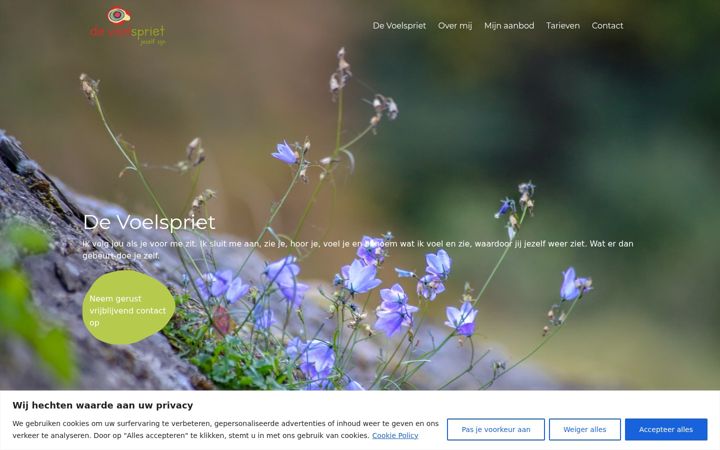 Screenshot of devoelspriet.nl