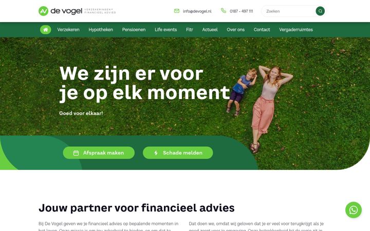 Screenshot of devogel.nl