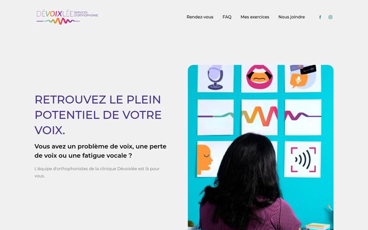 Screenshot of devoixlee.com