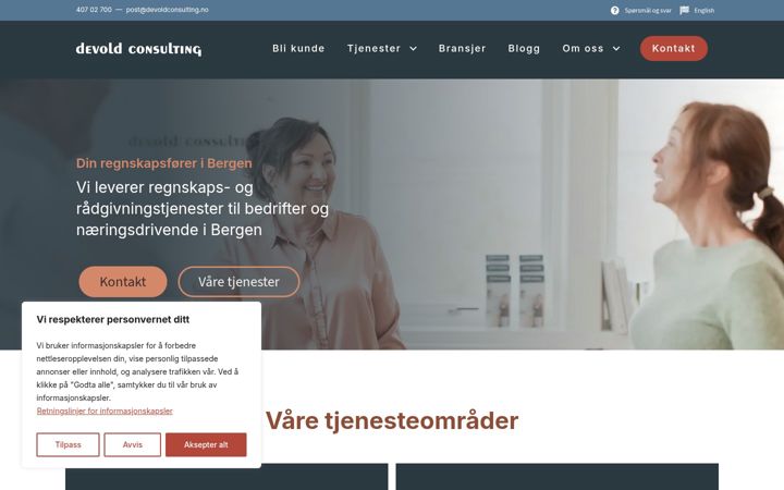 Screenshot of devoldconsulting.com