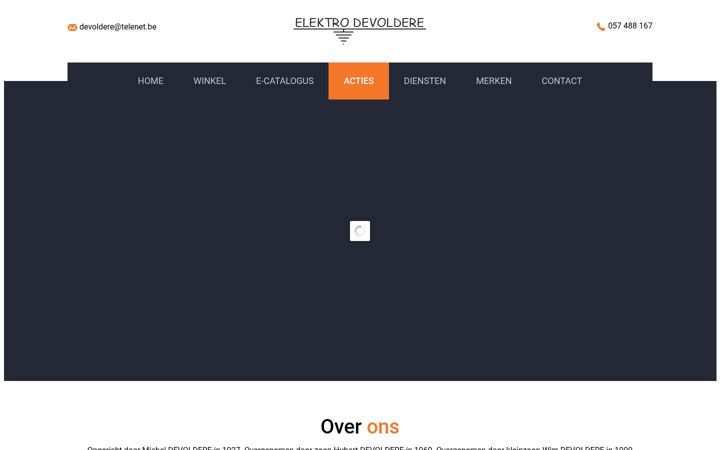 Screenshot of devoldere-langemark.be