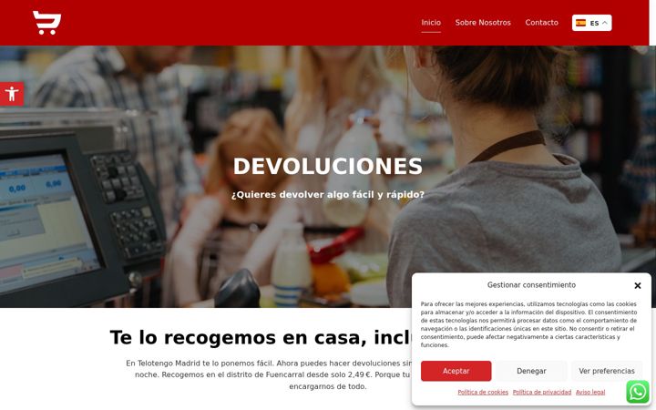 Ekrano kopija devolucion.es