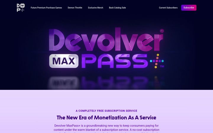 Screenshot of devolvermaxpassplus.com