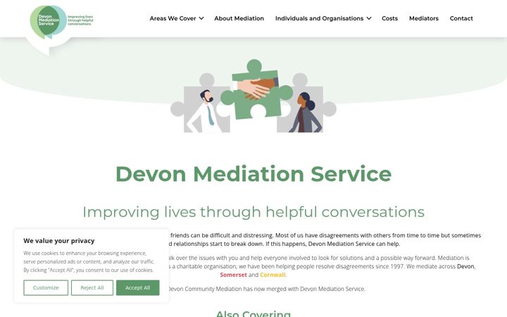 Screenshot of devon-mediation.org.uk