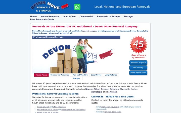 Screenshot of devon-move.co.uk