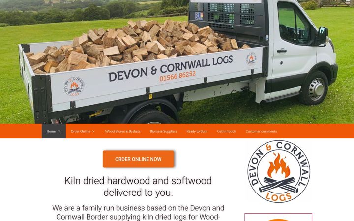 Snímek obrazovky devonandcornwalllogs.co.uk