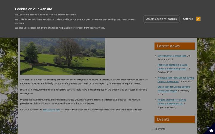 Screenshot of devonashdieback.org.uk