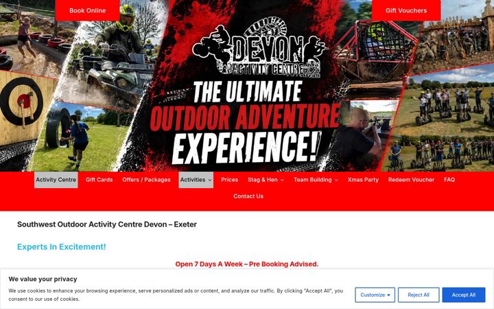 Screenshot of devoncountrypursuits.co.uk