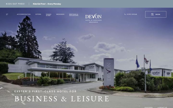 Screenshot of devonhotel.co.uk