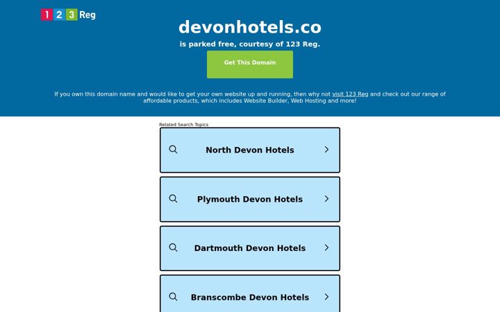 Capture d'écran de devonhotels.co