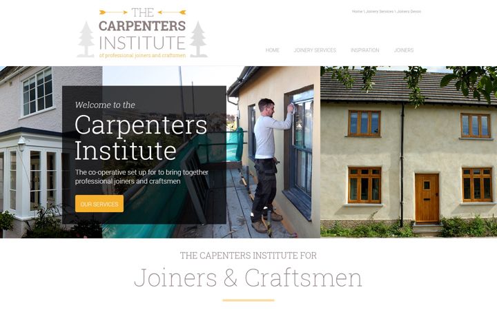 Screenshot of devonjoiners.co.uk