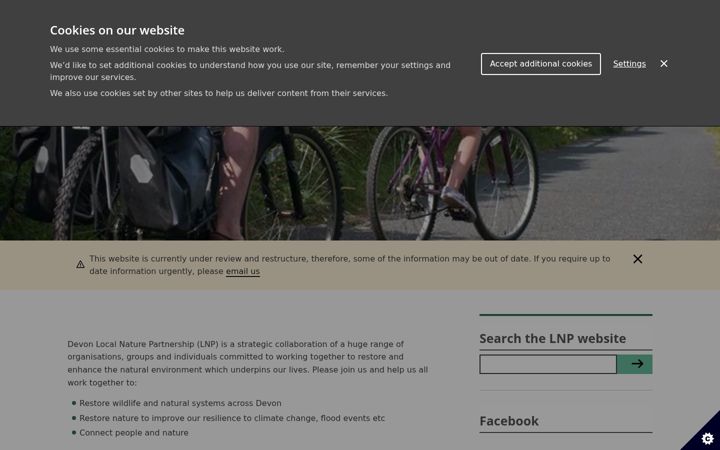 Screenshot of devonlnp.org.uk
