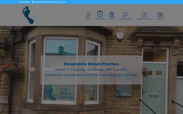 Screenshot of devonshirestreetpractice.co.uk