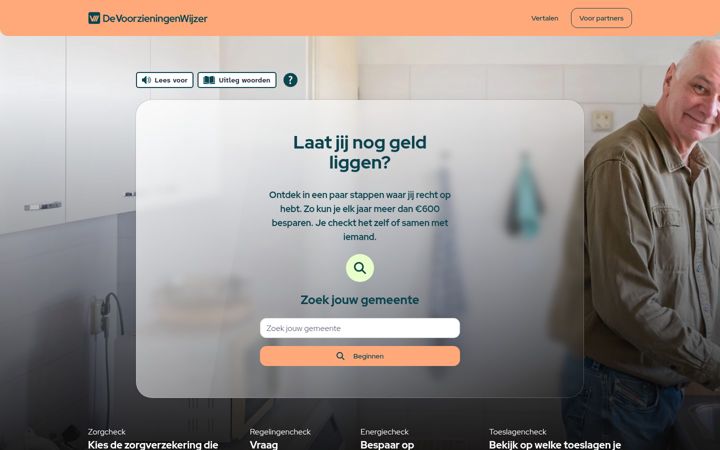Képernyőkép: devoorzieningenwijzer.nl