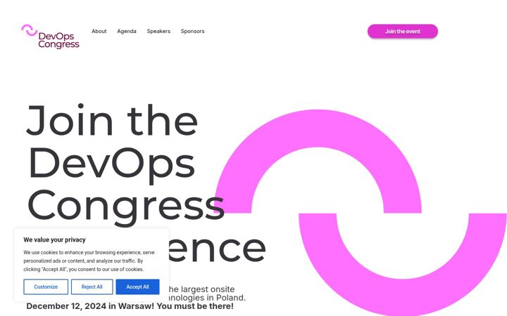 Snímek obrazovky devopscongress.pl