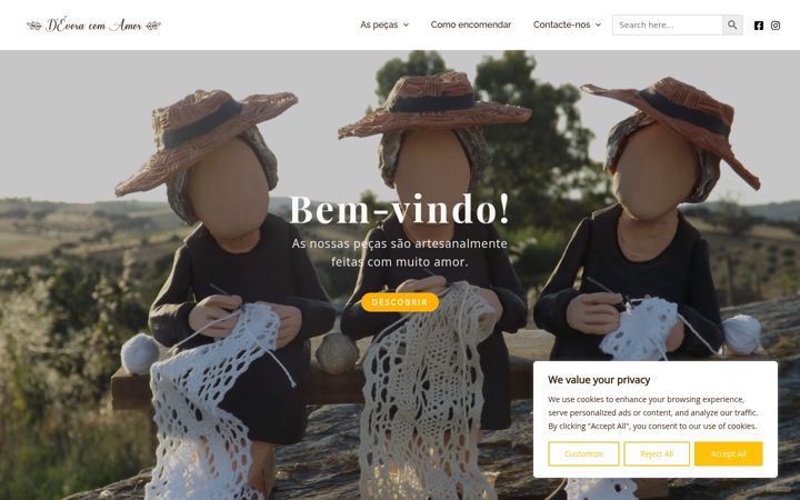 Screenshot of devoracomamor.com