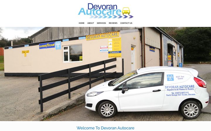 Screenshot of devoranautocare.co.uk
