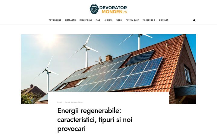 Screenshot stránky devoratormonden.ro