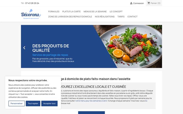 Ekraanipilt saidist devorons.fr