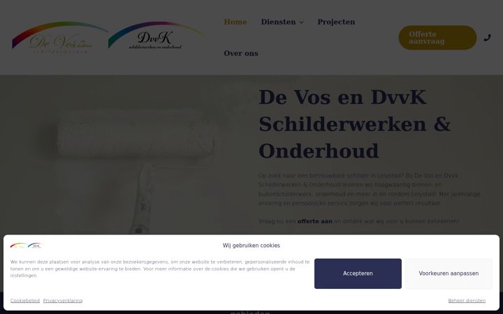 Képernyőkép: devosschilderwerken.nl
