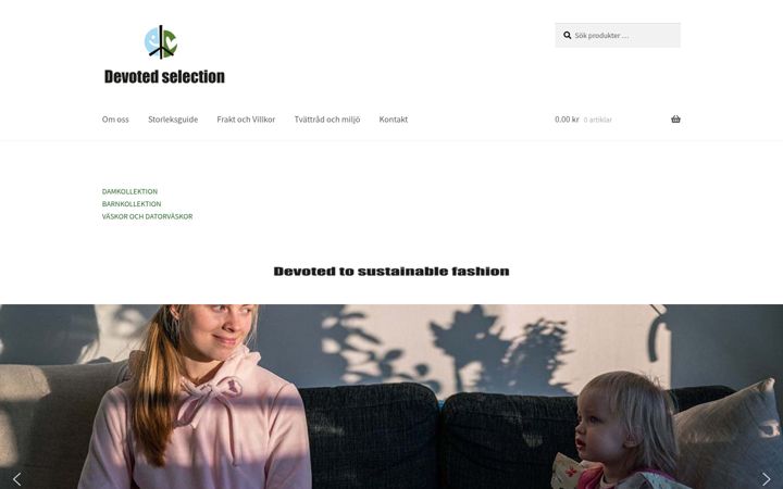 Screenshot of devotedselection.com