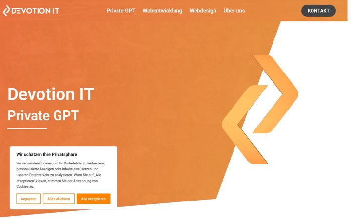 Captură de ecran a devotion-it.de