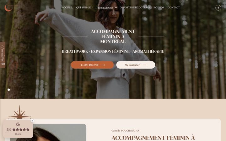 Ekraanipilt saidist devousamoi-doula.fr